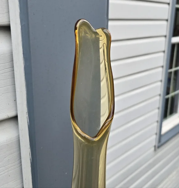 Viking Amberina Swung Vase